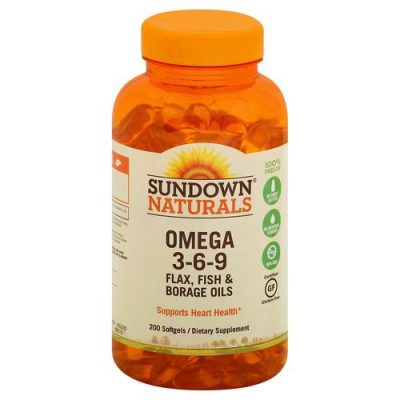 SUNDOWN NATURALS TRIPLE OMEGA 3-6-9 200 Caps