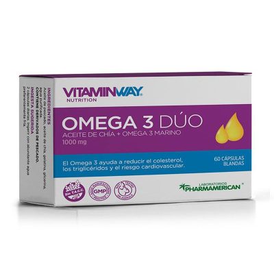 VITAMINWAY Omega 3 Dúo x 60 caps.