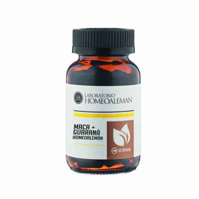 Maca + Guarana. 60 Capsulas. Homepatia Alemana.