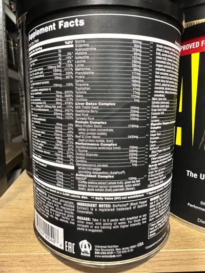 ANIMAL PAK EN PASTILLAS. 30 SERV.- UNIVERSAL NUTRITION - Imagen 3