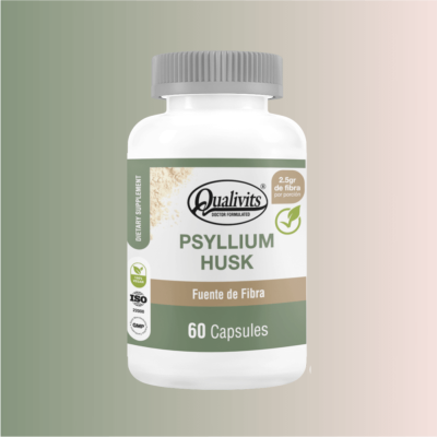 PSYLLIUM HUSK- Fuente de Fibra- Qualivits- 60 Capsulas