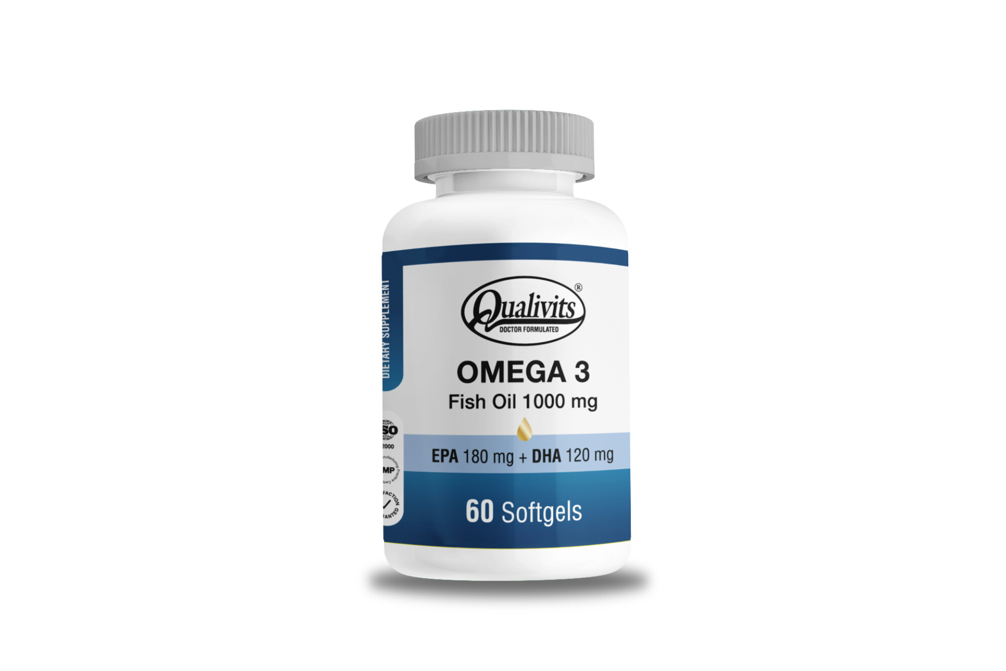OMEGA 3 FISH OIL 1000 MG- Qualivits 60 capsulas